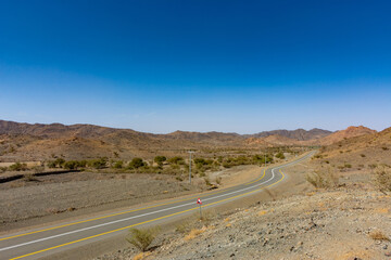 Fototapeta na wymiar Roads in Saudi arabia