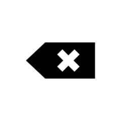 Backspace icon. Delete symbol