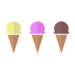 Ice cream flat icon