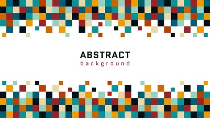 Abstract Square Background Flat Design