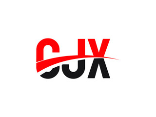 CJX Letter Initial Logo Design Vector Illustration