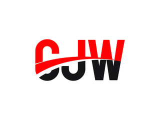 CJW Letter Initial Logo Design Vector Illustration