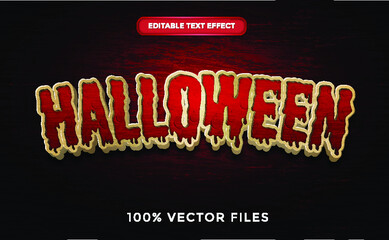 Zombie text effect Premium Vector