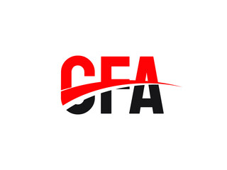 CFA Letter Initial Logo Design Vector Illustration