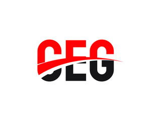 CEG Letter Initial Logo Design Vector Illustration - obrazy, fototapety, plakaty