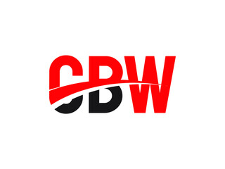 CBW Letter Initial Logo Design Vector Illustration