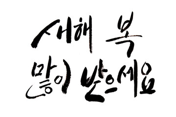 Korean text translation happy new year
