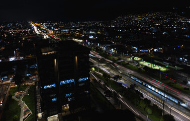 Fototapeta na wymiar city at night Bogotá