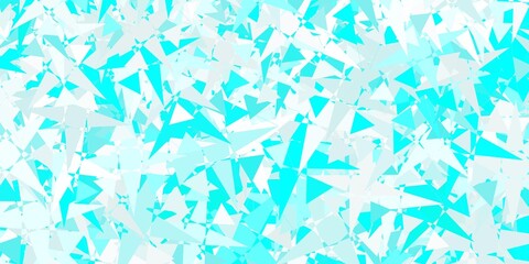Light Pink, Blue vector background with polygonal forms.