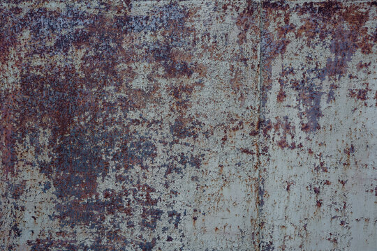 Scratched Metal Grunge Surface. Pattern and texture of old dried paint © alan