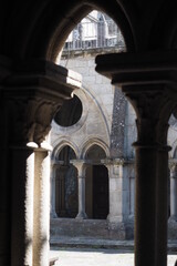 Fototapeta na wymiar Arch inside of the Cathedral of Porto