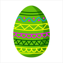 Easter Egg Icon, Paschal Egg Icon, Decorated Easter Gift