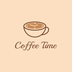 Coffee Time Logo Design Template