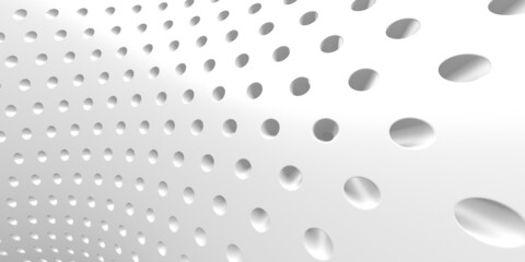 White cirlce dots decorative background