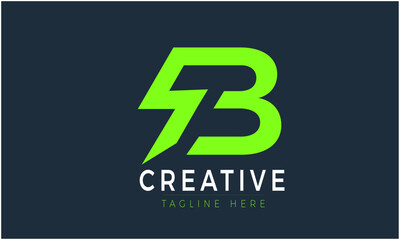 Obraz premium Abstract B letter logo design