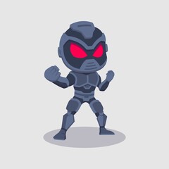 The heroes in sophisticated outfits