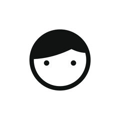 person's head icon vector image