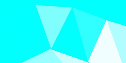 Light blue, green vector polygonal background.