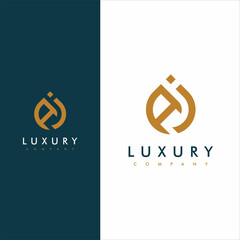 Elegant Letter AJ design for luxury company branding. Premium identity design