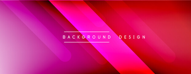 Dynamic lines abstract background. 3D shadow effects and fluid gradients. Modern overlapping forms