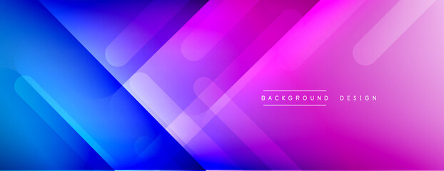 Dynamic lines abstract background. 3D shadow effects and fluid gradients. Modern overlapping forms