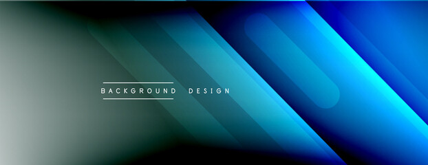 Dynamic lines abstract background. 3D shadow effects and fluid gradients. Modern overlapping forms