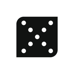 some small dots form an X inside the black box