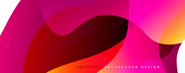 Trendy simple fluid color gradient abstract background with dynamic wave line effect. Vector Illustration For Wallpaper, Banner, Background, Card, Book Illustration, landing page