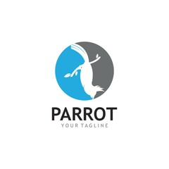 Parrot Logo Design Vector template