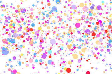 White multicolor background, colorful vector texture with circles. Splash effect banner. Glitter silver dot abstract illustration with blurred drops of rain. Pattern for web page, banner,poster, card