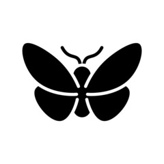 Silkworm glyphicon. Silk material. Fabric feature. Textile industry. Smooth natural material. Black symbol