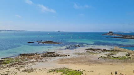Vue depuis les remparts de Saint Malo