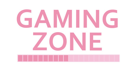 Gaming zone sign. vector illustration