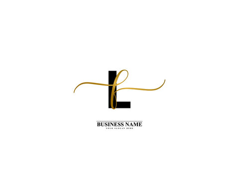 Letter LF Logo, creative lf fl signature logo for wedding, fashion, apparel and clothing brand or any business