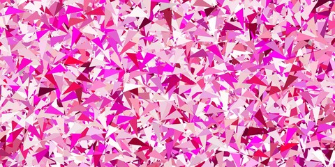 Light pink vector background with polygonal forms.