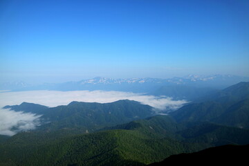 北海道　ニペソツ山からの雲海