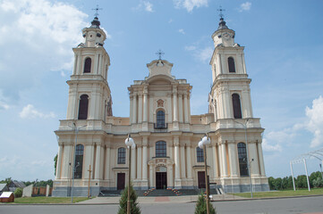 Fototapeta na wymiar Bernardine Church of the 17th century, Budslav