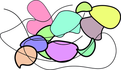 A creative minimalist painted art for wall decoration for banner, postcard cover design