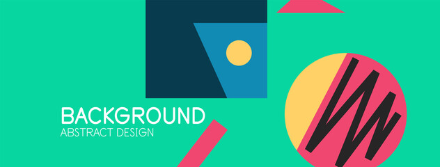 Abstract background with blocks, lines, geometric shapes. Techno or business concept for wallpaper, banner, background, landing page