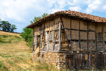 Fototapeta na wymiar Traditional Farmers House in Northern Macedonia