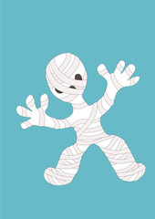 Halloween corpse illustration