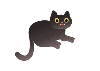 Halloween illustration，Halloween Black Cat illustration