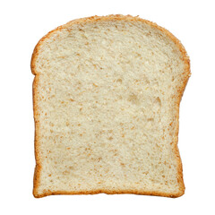 Closed up delicious homemade whole wheat bread on white background. For healthy or carbohydrate food concept