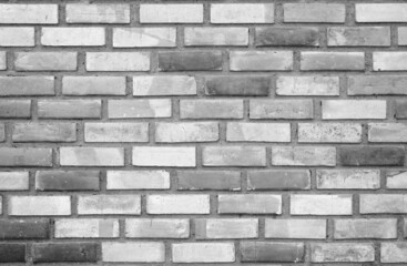 empty white and black fence brick wall or old dark floor with loft backdrop and brickwork retro style on top view for texture background and vintage wallpaper or interior and exterior construction