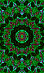 Tribal ethnic arabic, indian, turkish patern ornament. Traditional oriental background in brown, bordo and green colors. Seamless pattern with the pre-existing geometry in the drawing. Vertical image.