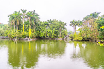 Lake in Qingxiu Mountain, Nanning city, Guangxi Province, China