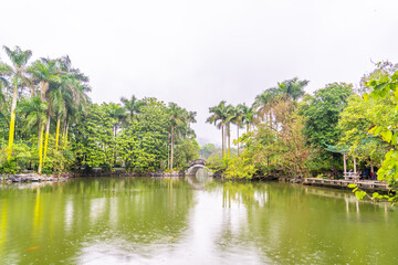 Lake in Qingxiu Mountain, Nanning city, Guangxi Province, China