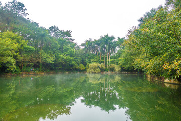 Obraz premium Lake in Qingxiu Mountain, Nanning city, Guangxi Province, China
