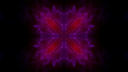 Glowing Floral Shape Space Energy