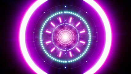 Neon Light Shooting Disco Background